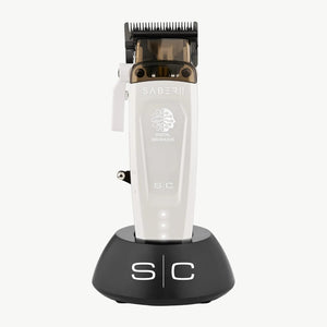 Saber 2 Professional Hair Clipper with EON Digital Brushless Motor clipper in charging base