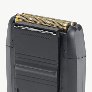 Absolute Zero Professional Double Foil Shaver back view of pop up trimmer detail
