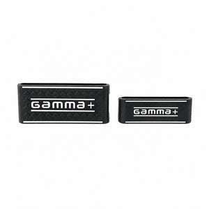 Pro Barber Clipper and Trimmer Grip Band Set of 2 in black and white with Gamma+ logo