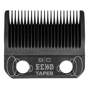 Black DLC Echo Taper Clipper Blade & MIM Echo Deep Tooth Cutter