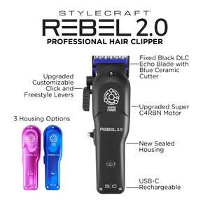 Rebel 2.0 Professional Hair Clipper