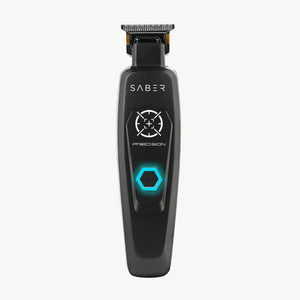 Saber precision black hair trimmer with no charging base.