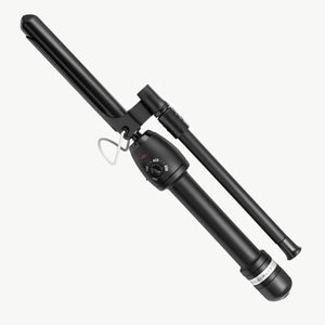 Stay-Temp Black Gold Marcel Curling Iron 0.75 inch viewed from the side