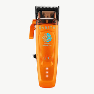 Saber hair clipper with black top on a white background