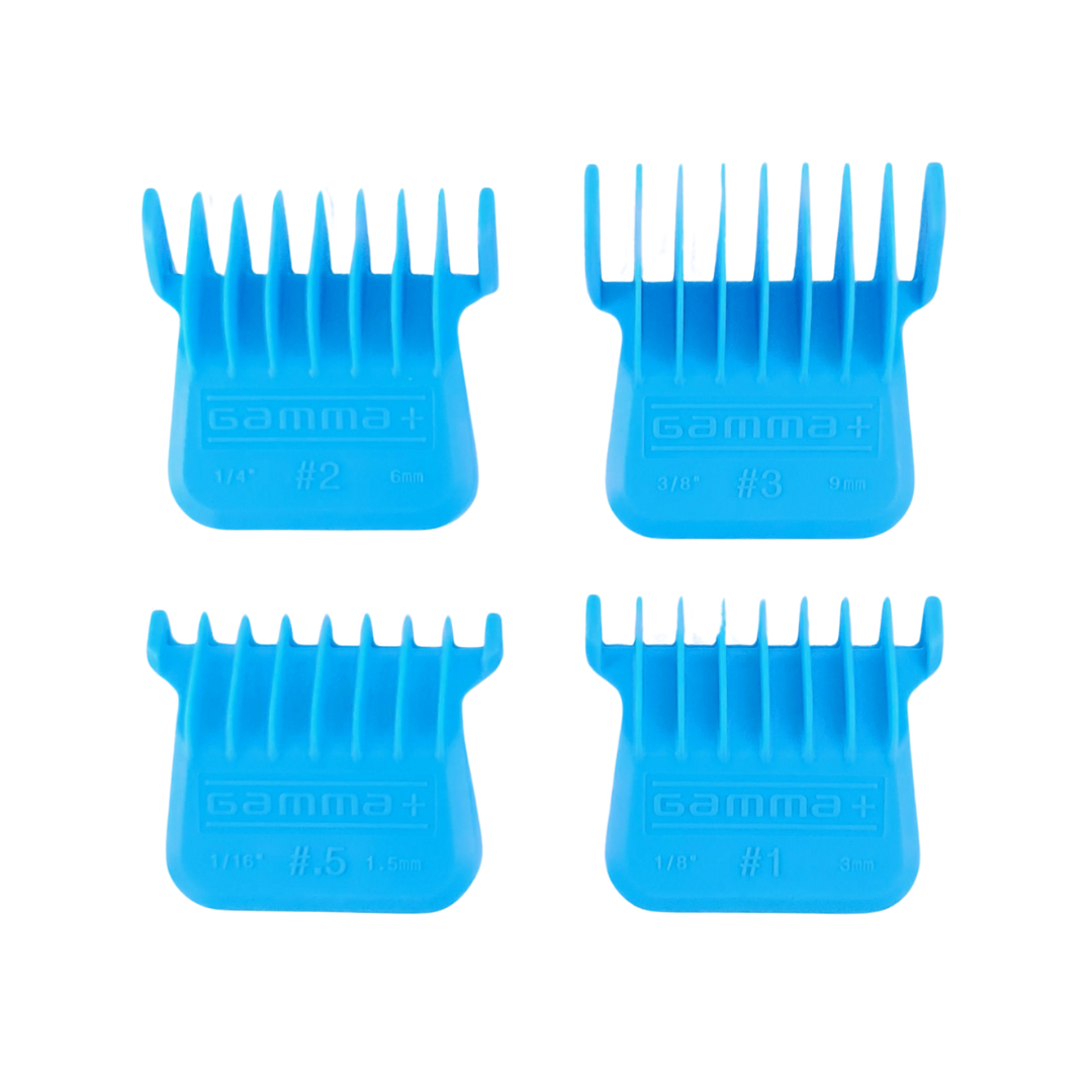 Professional Wide Magnetic Trimmer Blade Guards - Blue