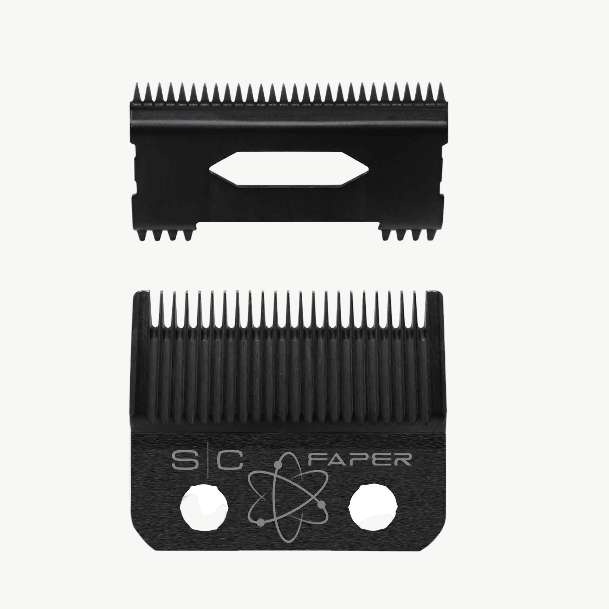 Black DLC Faper Clipper Blade & Slim Deep Tooth Cutter
