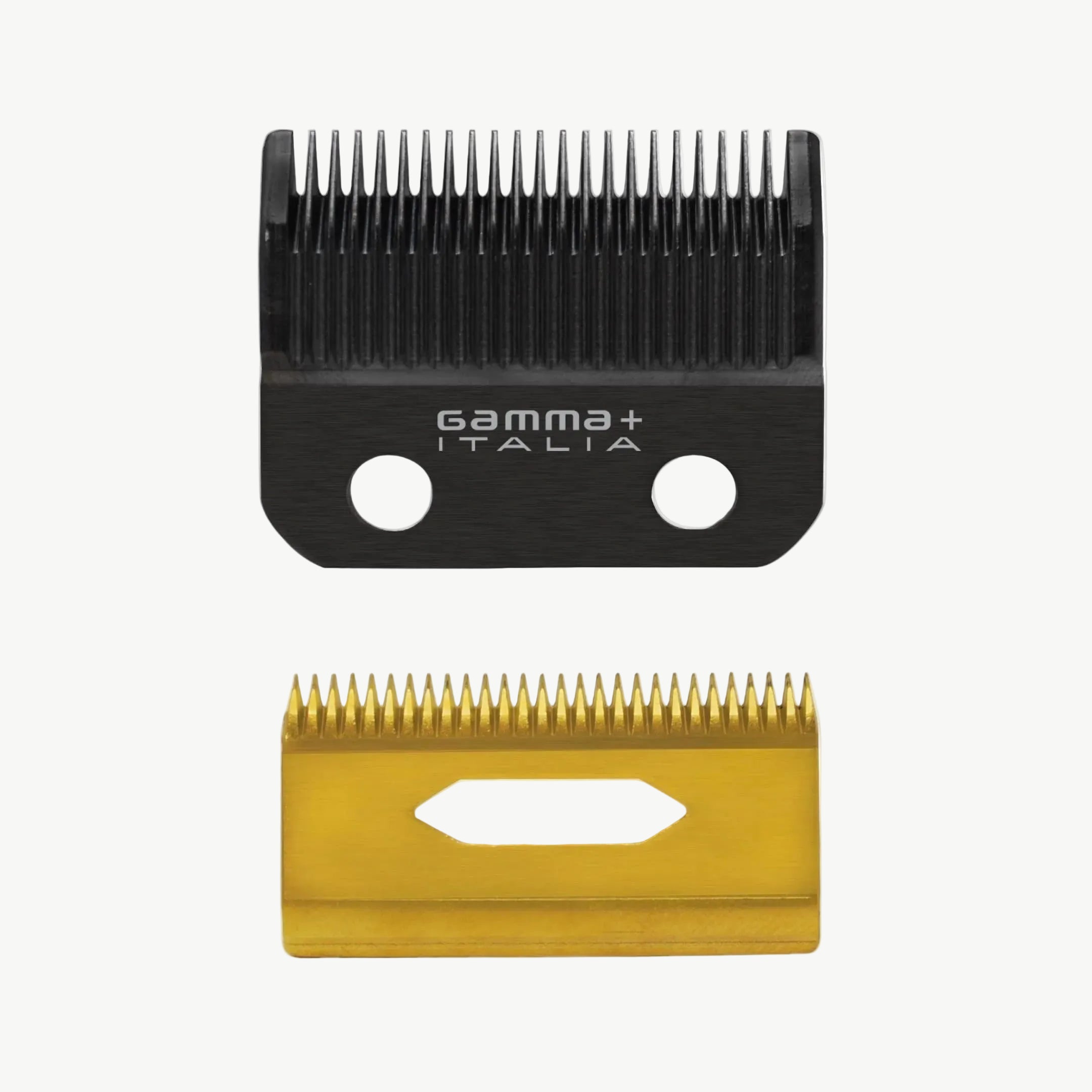 Black DLC Taper Clipper Blade & Gold Titanium Deep Tooth Cutter