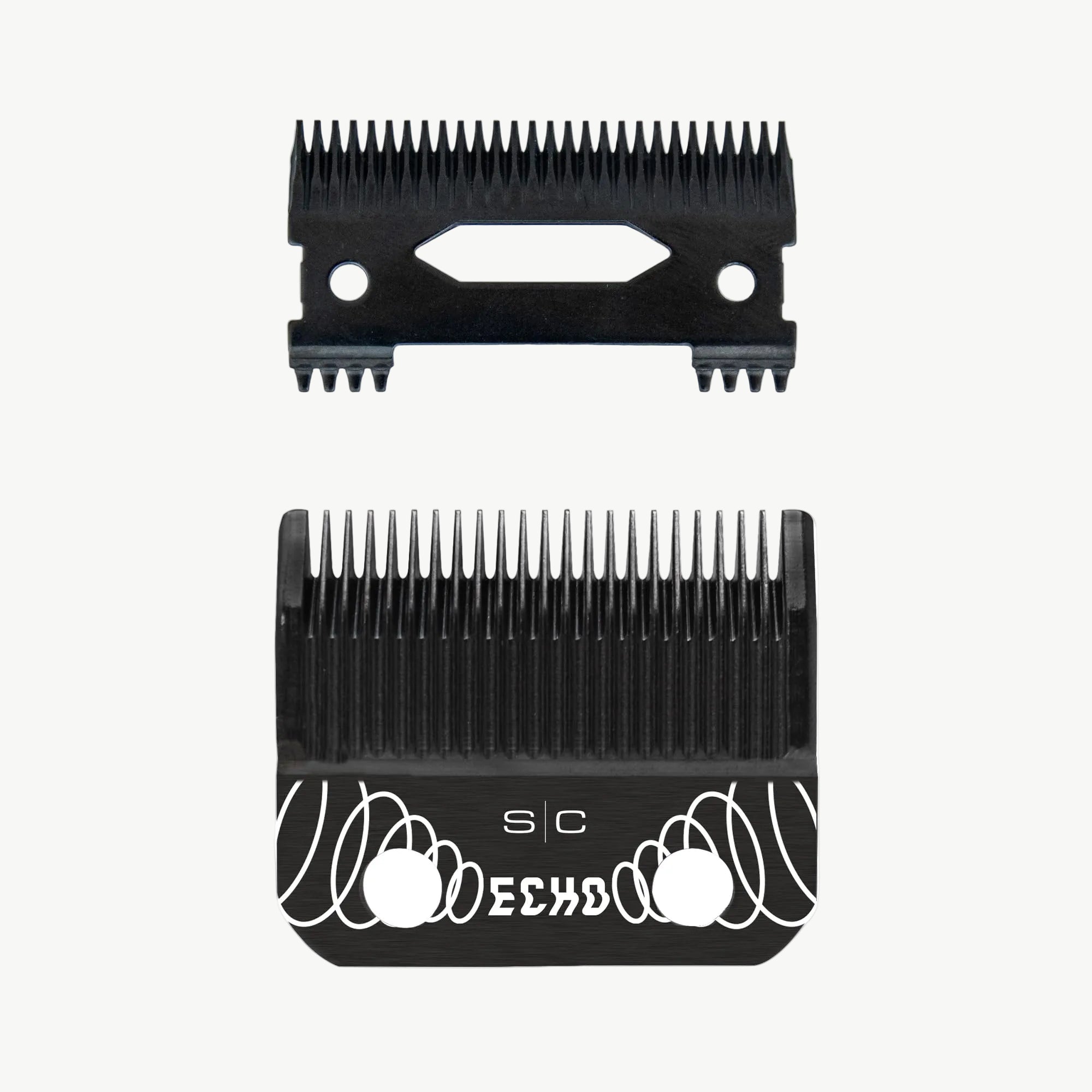 Black DLC Echo Clipper Blade & Echo Deep Tooth Cutter