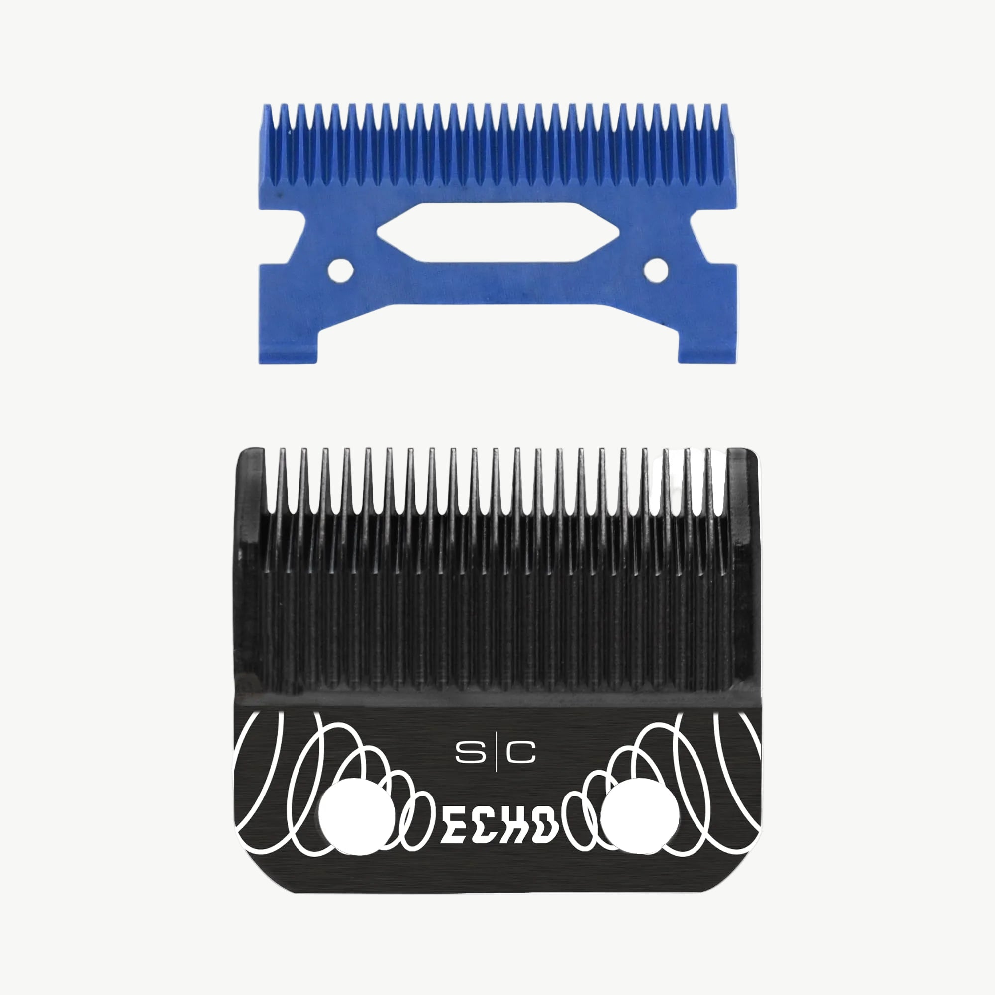 Black DLC Echo Clipper Blade & Blue Ceramic Cutter