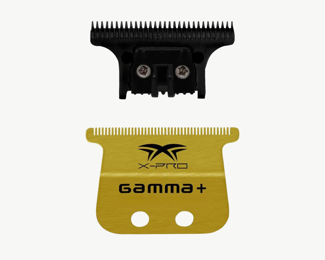 Gold Titanium X-Pro Wide Trimmer Blade & Black DLC "The One"  Cutter