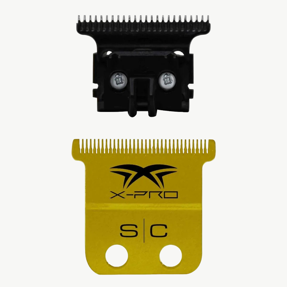 Gold Titanium X-Pro Precision Trimmer Blade & Black DLC "The One" Deep Tooth Cutter