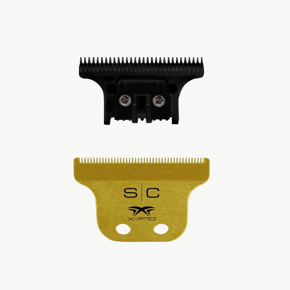 Gold Titanium X-Pro Classic Trimmer Blade & Black DLC "The One" Cutter