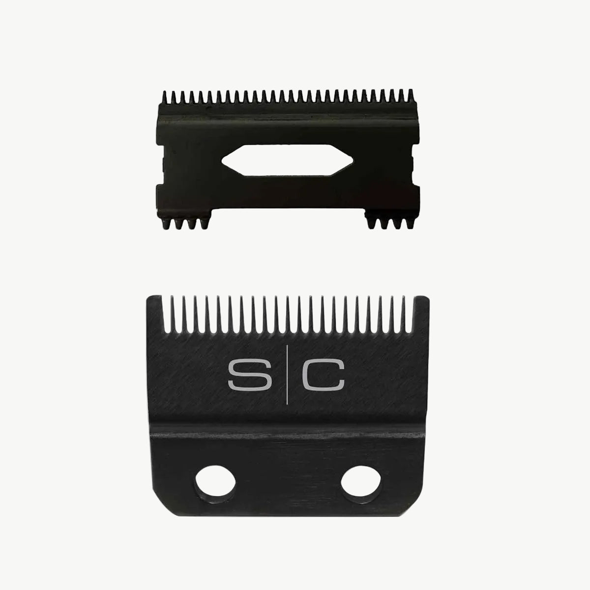Black DLC Fade Clipper Blade & Shallow Tooth 2.0 Cutter