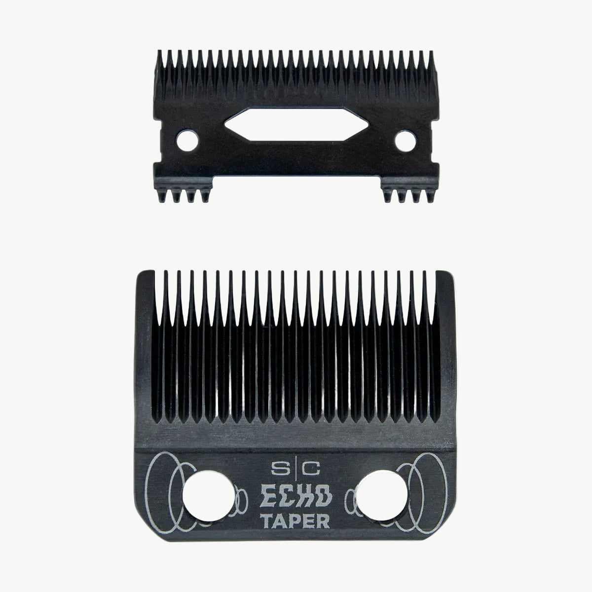 Black DLC Echo Taper Clipper Blade & Deep Tooth Cutter