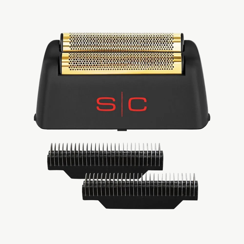 Gold Titanium Double Foil and Echo Cutters for Rebel Foil Shaver