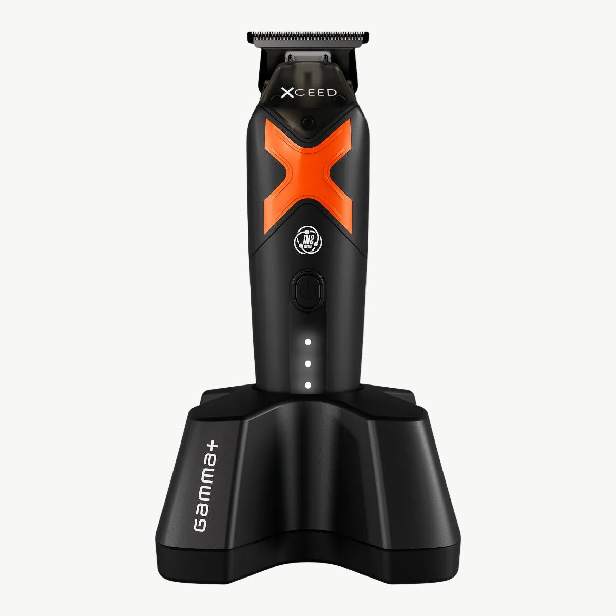 Gamma+ Xceed trimmer with IN2 vector motor in charging stand