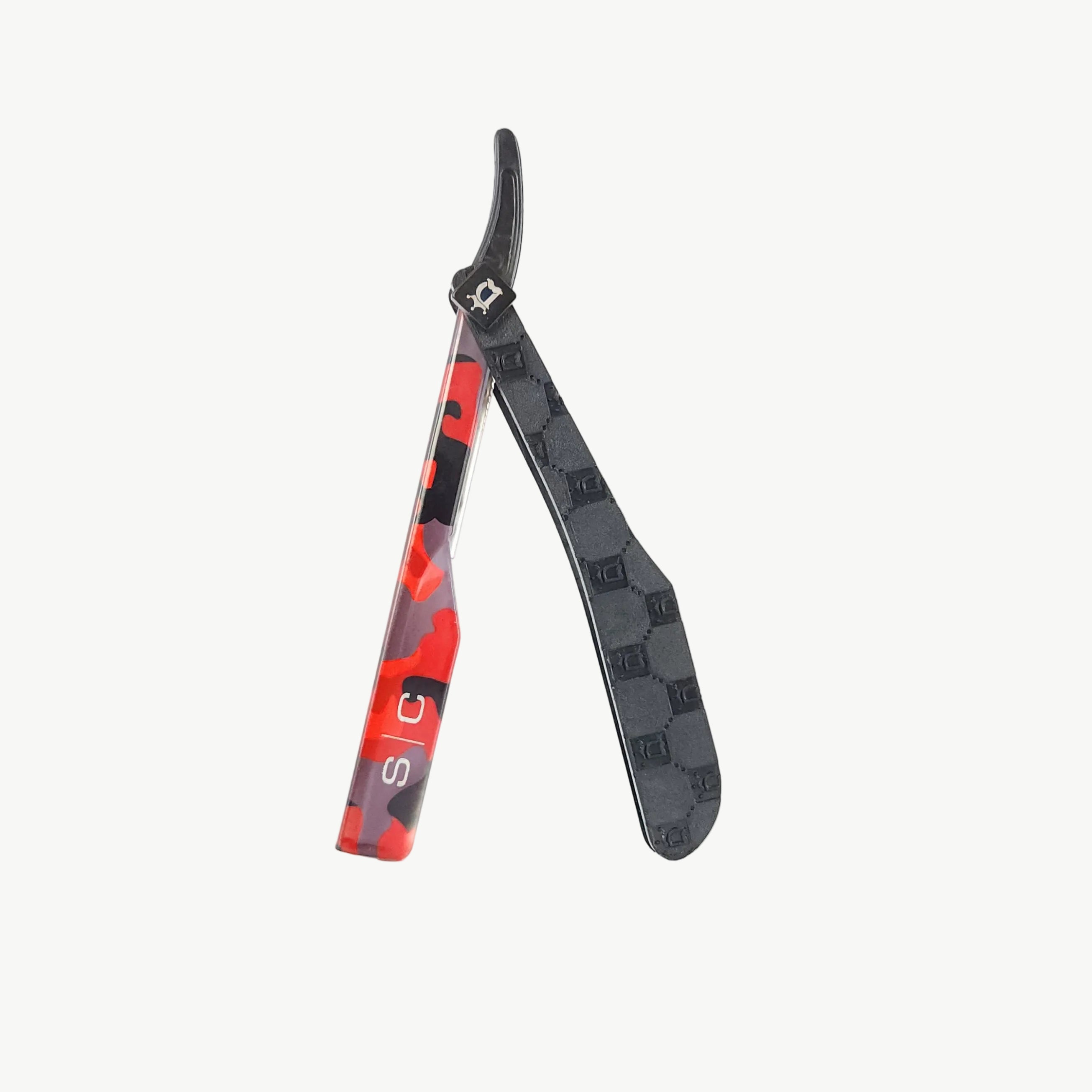 SC x Deluxe Line Straight Razor with a white background