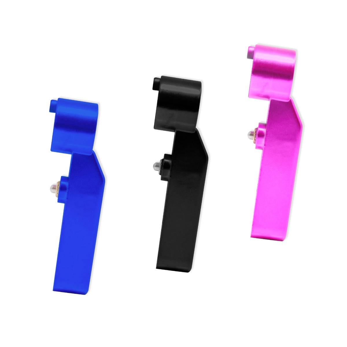Replacement Clipper Click Lever 3 Pack - Metallic Pink, Metallic Blue, Matte Black