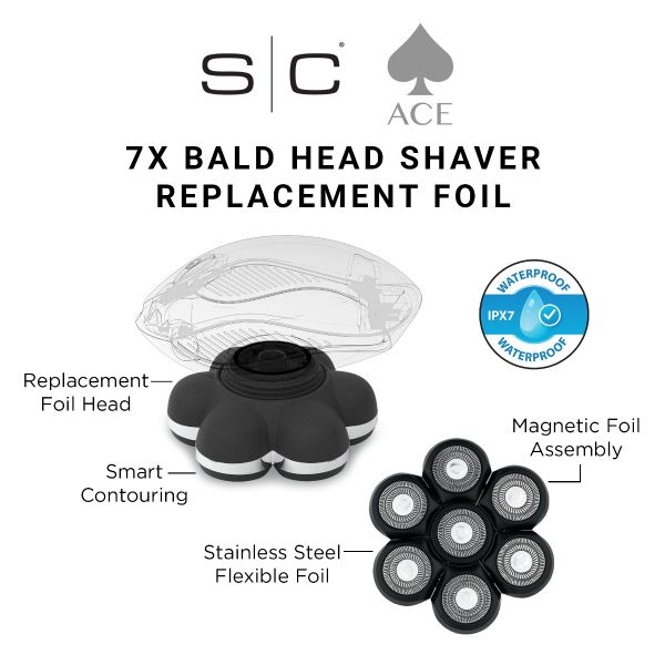 Stainless Steel Foil for Ace 7x Bald Head Shaver