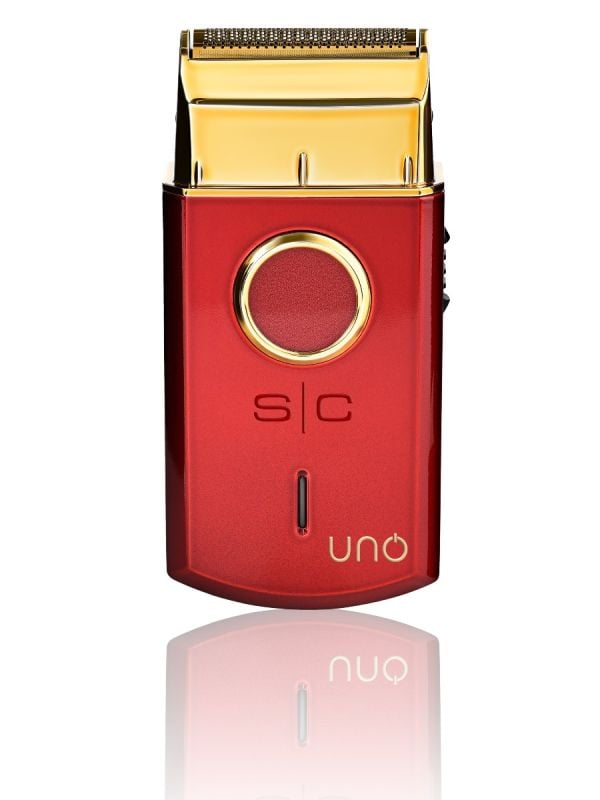Uno Single Foil Shaver USB Rechargeable Travel Size Red