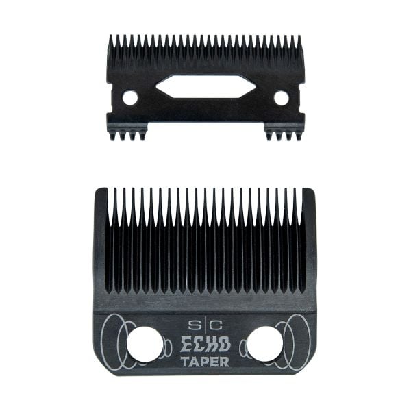 Echo Taper Black DLC Clipper Blade and Deep Tooth Cutter
