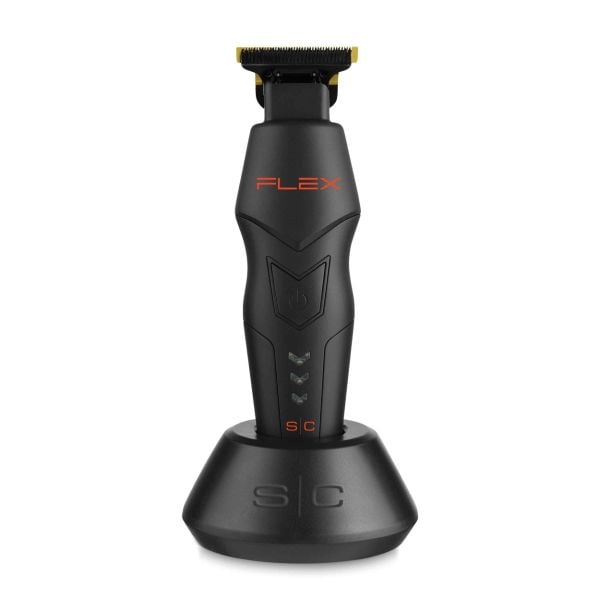 Flex Trimmer with with Super-Torque Motor with black lid in charging base.