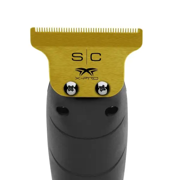 Replacement Fixed Gold Titanium X-Pro Hair Trimmer Blade with Black Diamond Carbon DLC Deep Tooth Cutter Set