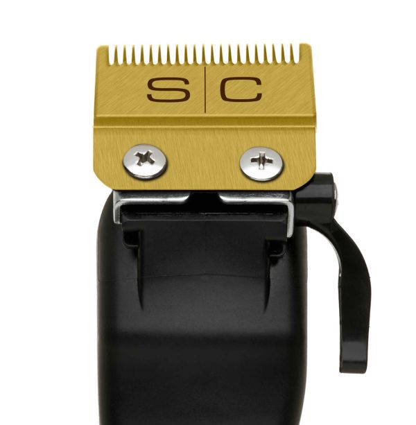 Gold Titanium Fade Clipper Blade and Slim Deep Tooth Cutter