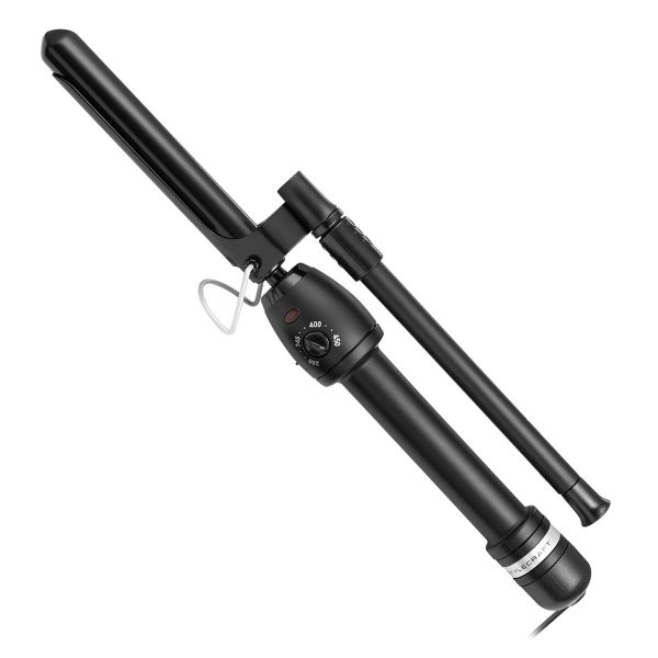 Stay-Temp Black Gold Marcel Curling Iron 0.75 inch viewed from the side