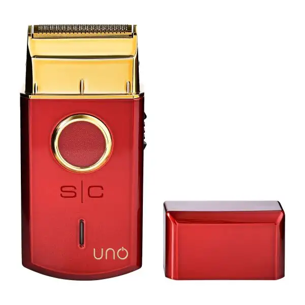 Uno Single Foil Shaver USB Rechargeable Travel Size Red