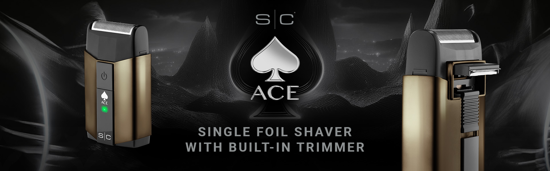 product banner with logo