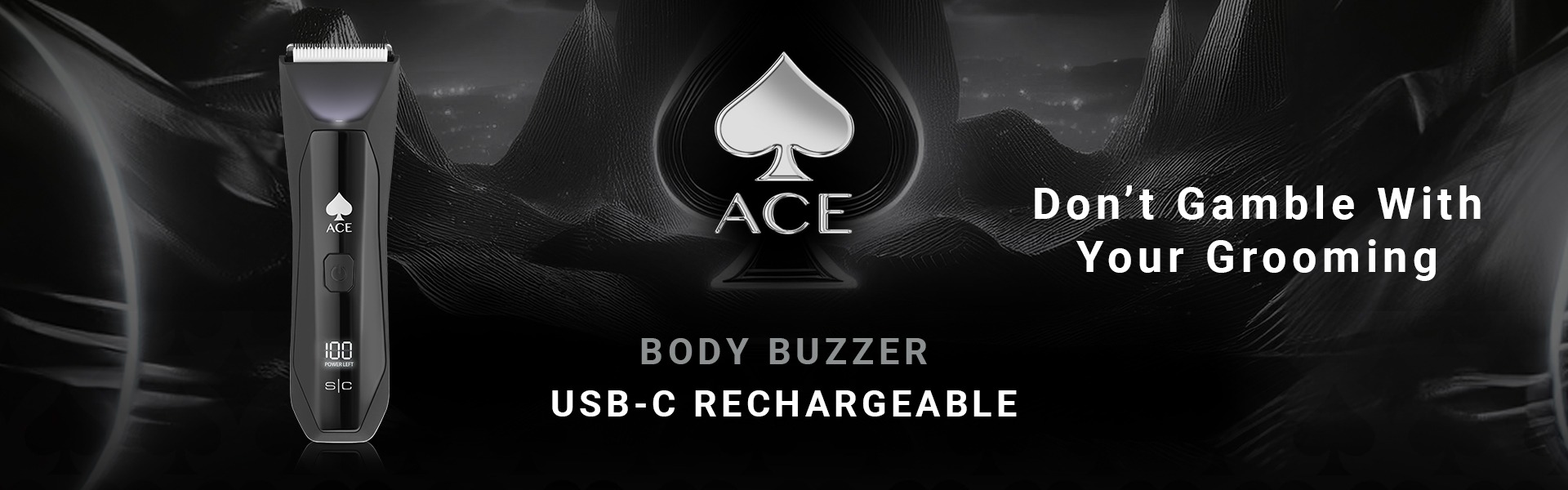 product banner with logo
