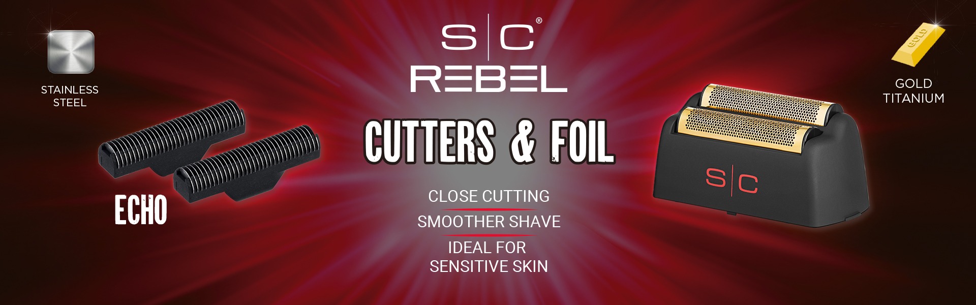 product banner with logo