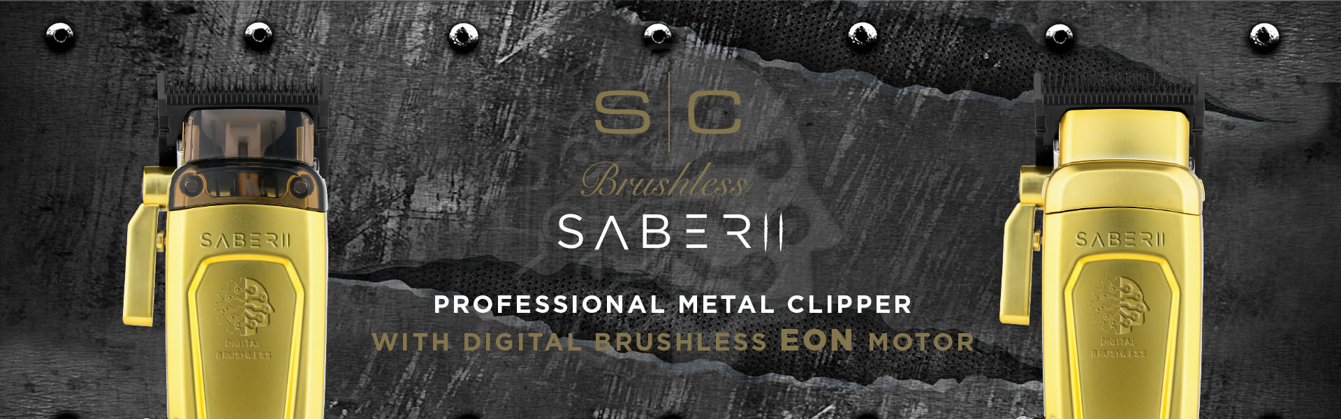 product banner with logo