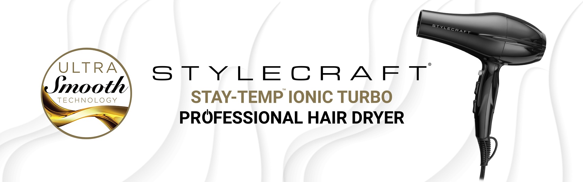 product banner with logo