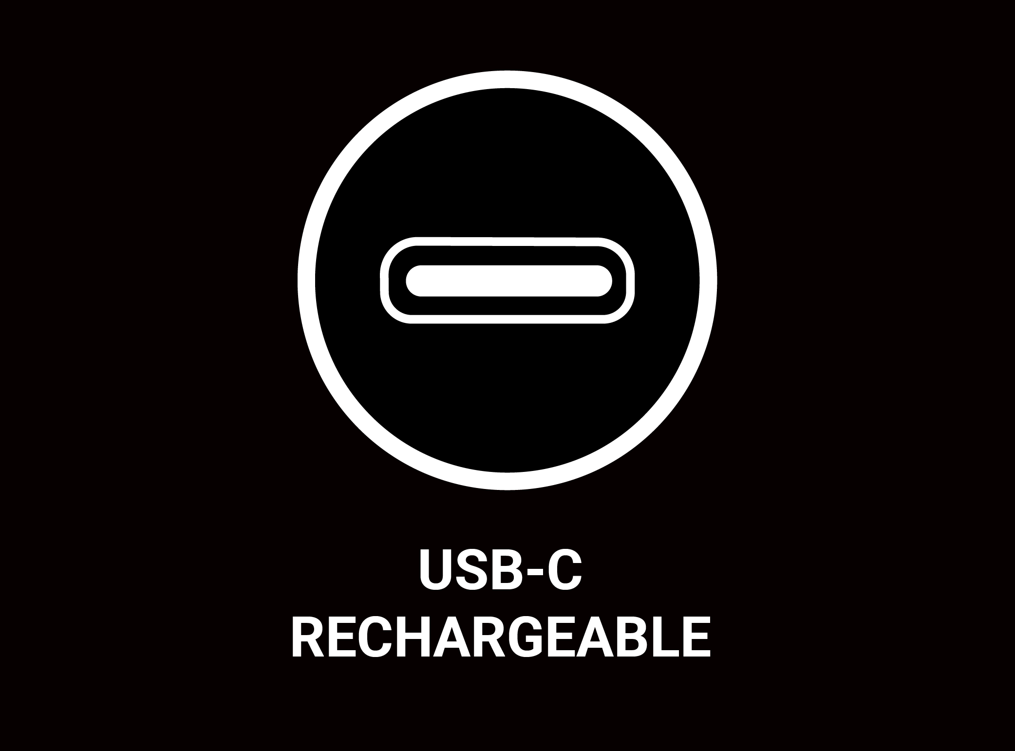 icon for USB-C rechargeable