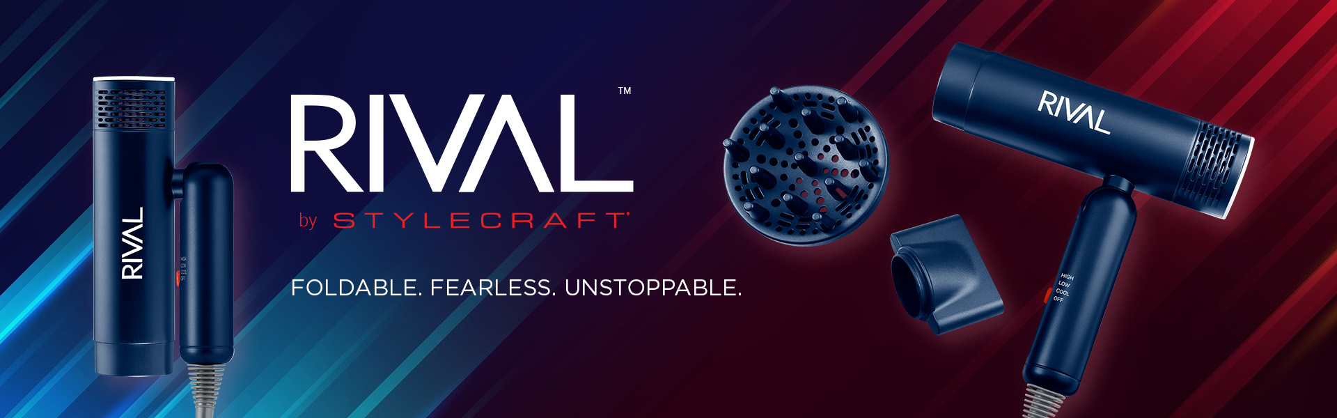product banner with logo