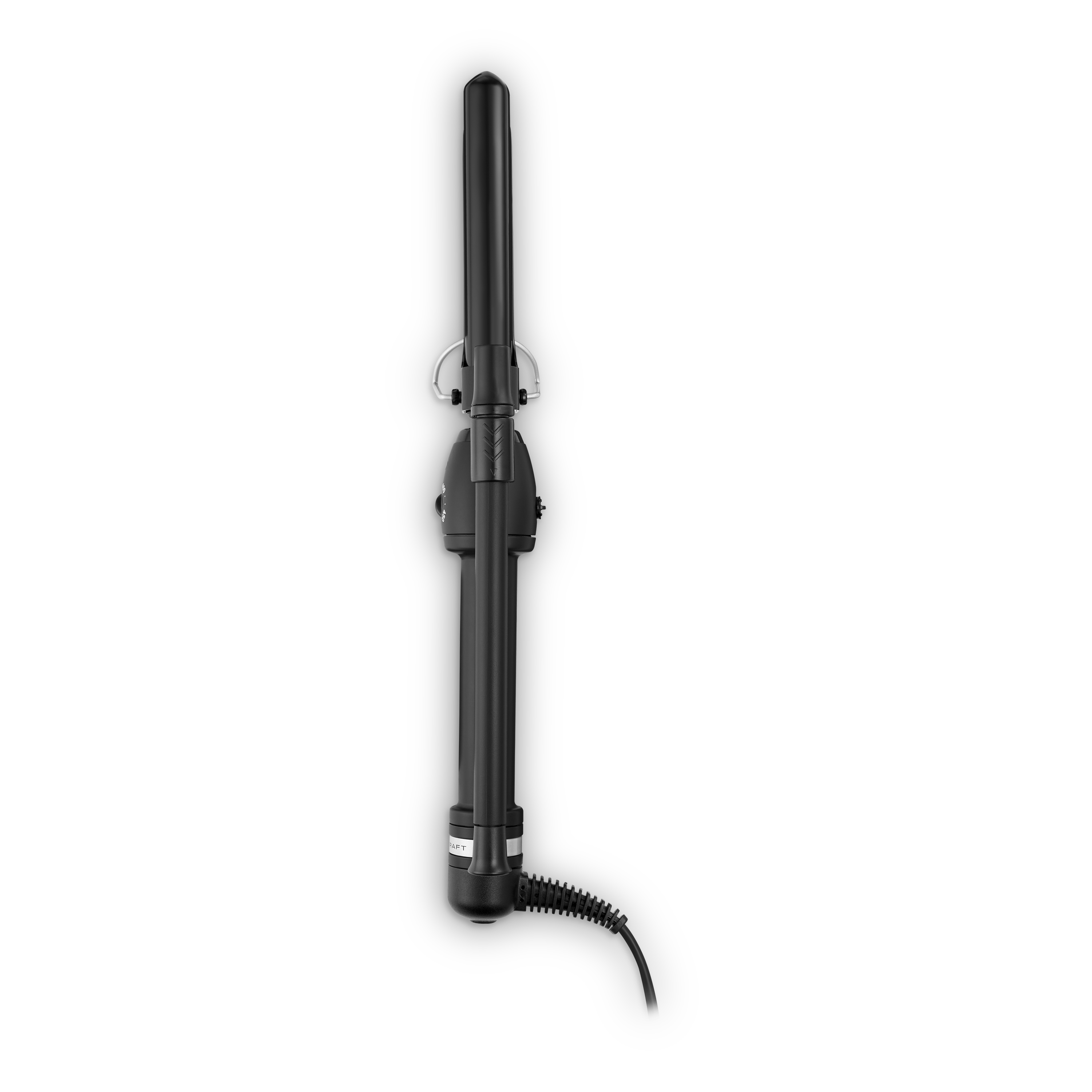 Image of the trimmer in black and gold in charging stands