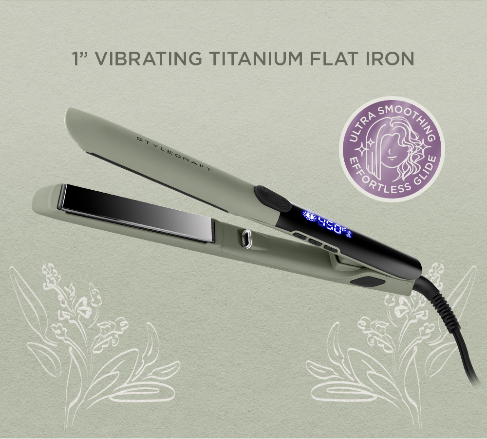 Sage Flat Iron Titanium Plates 1 Inch Flat Iron | StyleCraft US Sage Flat Iron Titanium Plates 1 Inch Flat Iron | StyleCraft US